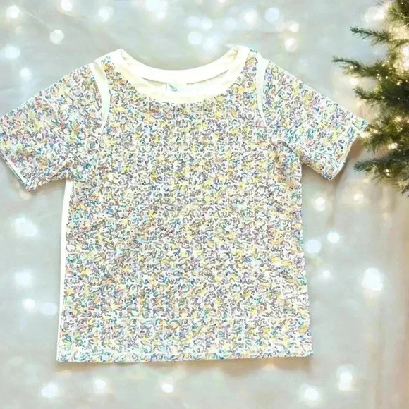 Weston Wear Fanfare Tee Sequined ANTHROPOLOGIE - Picture 1 of 9